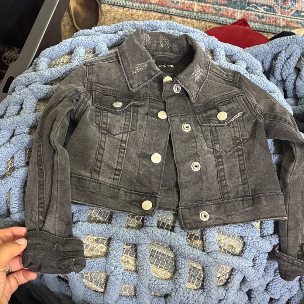 Joe's Jeans Charcoal Denim Jacket for Kids